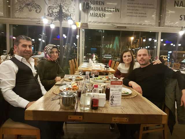 Ataköy Marina outdoor breakout dinner: long-table setup for networking and corporate events.