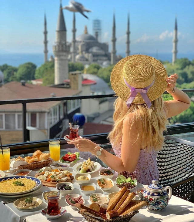 Istanbul rooftop venue with Hagia Sophia view for VIP incentive travel and luxury events.