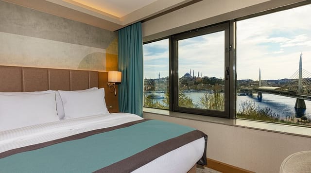 Luxury meeting room with skyline view for executive travel and VIP corporate events.