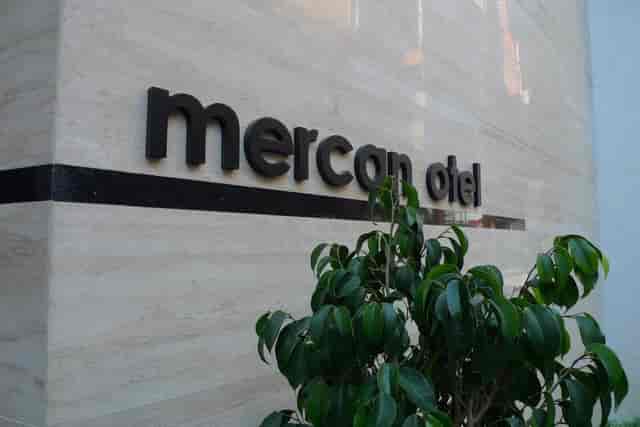 Mercan Teras signage at Divan, contemporary business hotel for corporate meetings and off-sites.