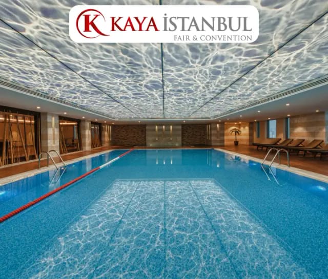 Luxury indoor pool at Kaya İstanbul Fair & Convention for corporate wellness and business events.