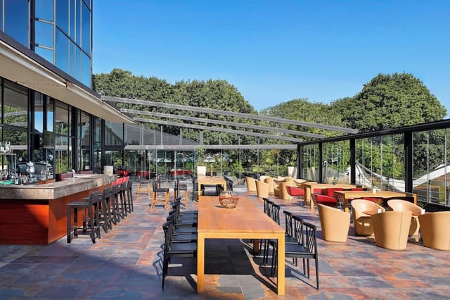 Sheraton Istanbul Atakoy lounge terrace for corporate receptions and networking events.
