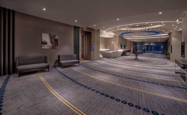 Hilton Istanbul Bakirkoy ballroom: elegant event pre-function space for networking and meetings.