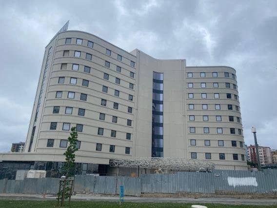 Four Points by Sheraton Istanbul Pendik hotel construction site for event venue planning.