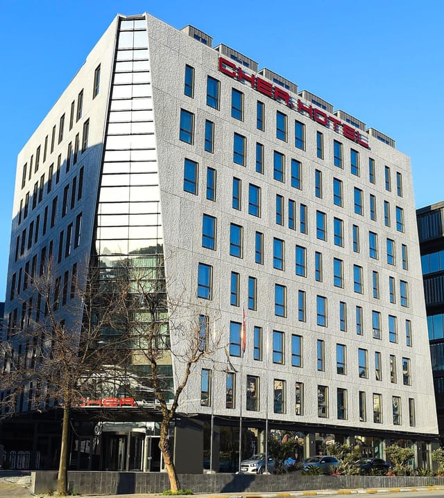 Modern Teras in Cher Hotel exterior, ideal for corporate retreats and business meetings.