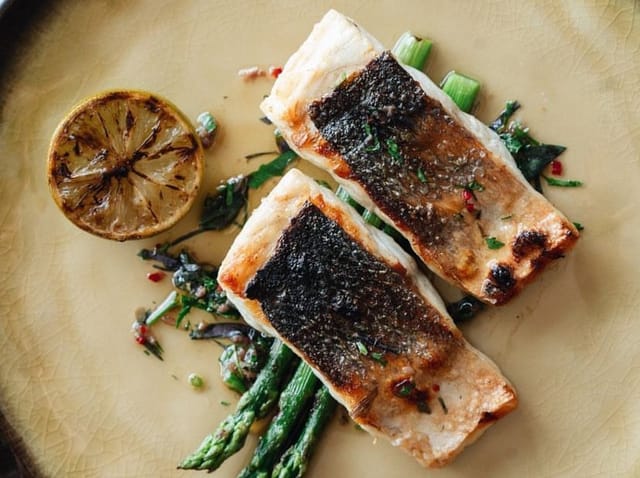 Crispy Mediterranean gala dinner entrée at Okra Istanbul, perfect for executive lunch.