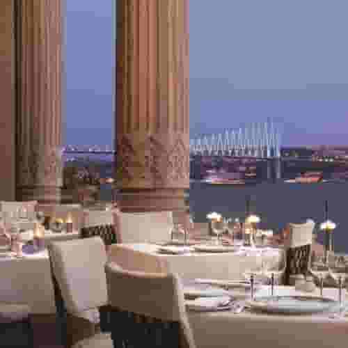 Waterfront terrace