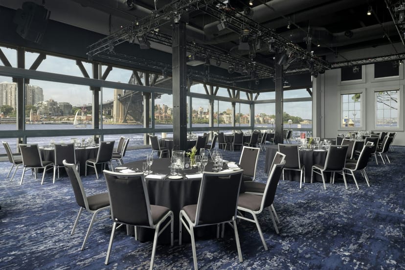 Dawes Point Rooms at Pier One Sydney: Premium event space with harbour views for corporate gala.