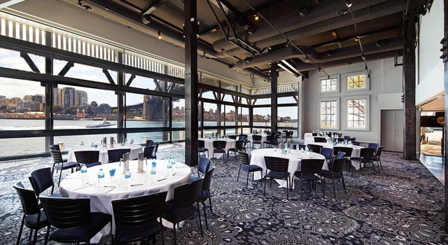 Industrial-chic Pier One Sydney Harbour event space for corporate banquets and galas.