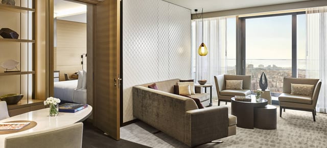 Aila in Fairmont Signature Terrace Suite for VIP hospitality and executive board meetings.