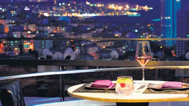 Ukiyo Fairmont rooftop terrace for VIP networking and premium corporate event reception.