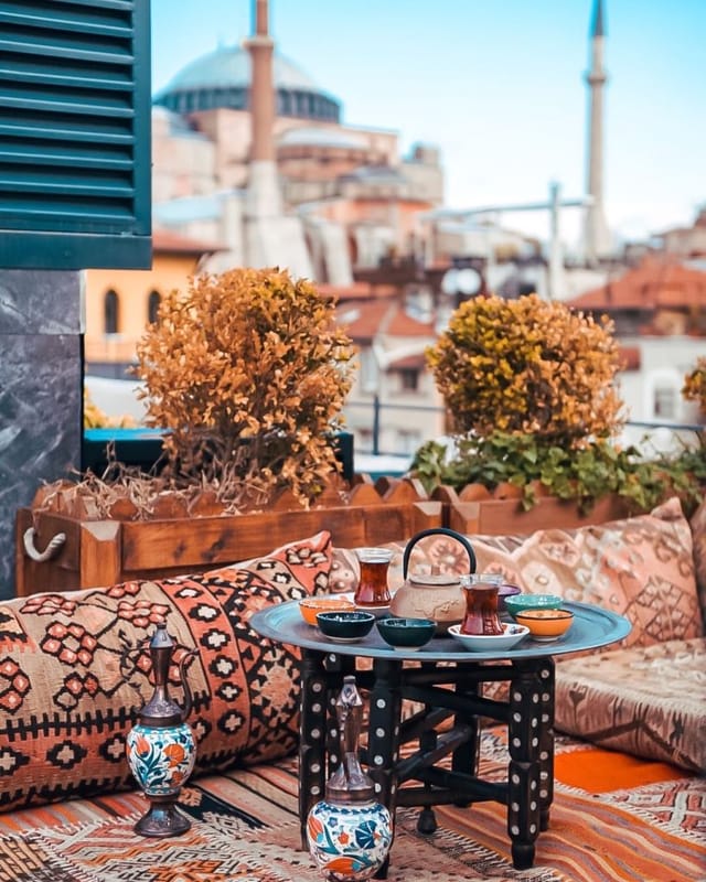 Henna Terrace rooftop with cityscape backdrop for networking and corporate events.