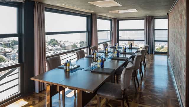 AJWA Hotel Derinkuyu boardroom with minimalist table for executive meetings and corporate events.