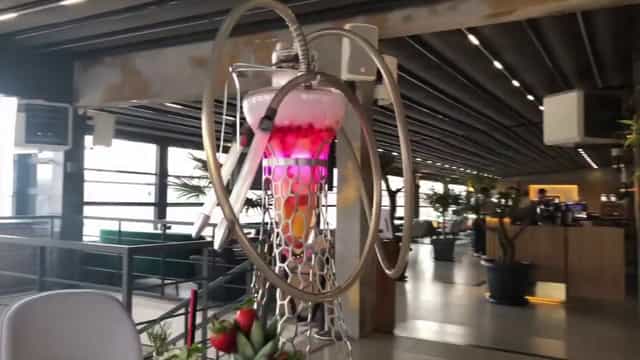 Luxury hookah lounge installation at Hotel Zurich Istanbul for upscale incentive events.