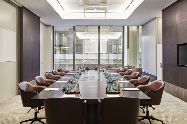 Modern executive boardroom in Istinye Campus for professional meetings and strategic planning.