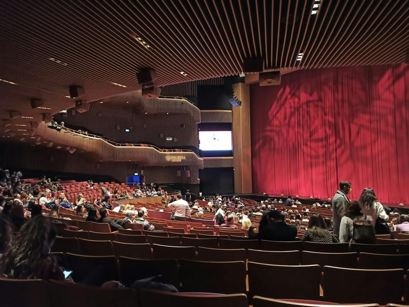 Turkcell Stage proscenium theater with tiered seating for keynote addresses and award ceremonies.