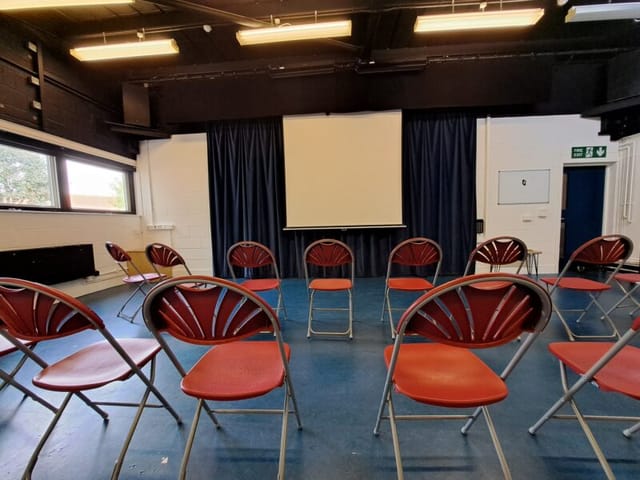 The Longman Studio, Brentwood Theatre: informal presentation space with theater-style seating.