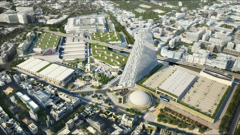 Paris Convention Centre, high-capacity exhibition halls for international congresses and events.
