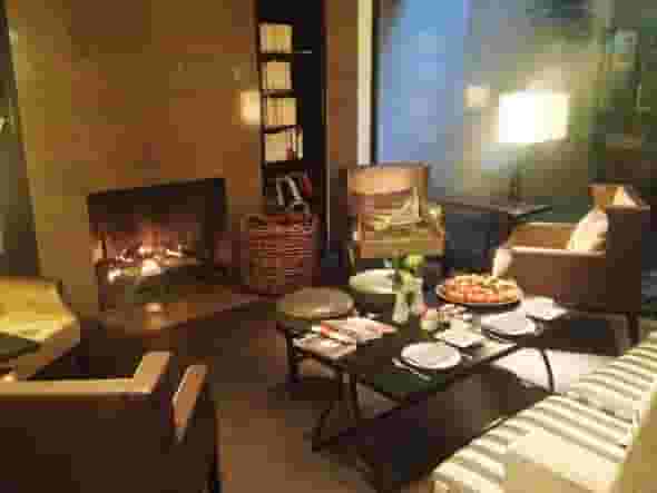Fireplace corner