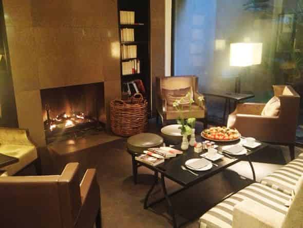 Fireplace corner