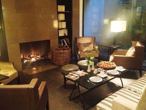 Fireplace corner