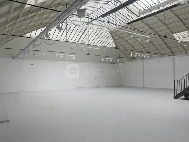 Industrial-chic Espace Commines venue with natural light for brand activations and corporate events.