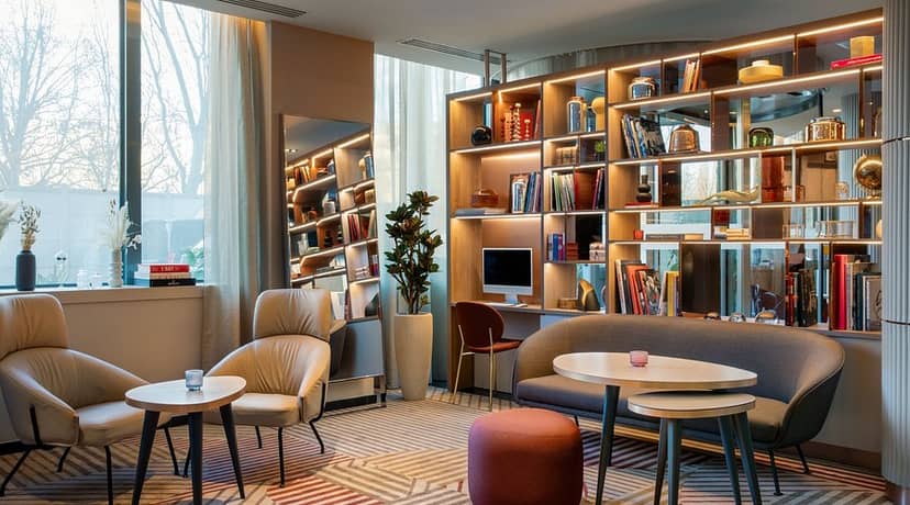 La Verrière boutique breakout space for VIP meetings and networking at AC Hotel Paris Porte Maillot.