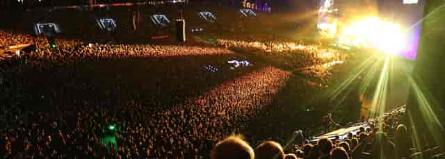 Grande Salle floor layout at Paris La Défense Arena for high-capacity concert venue events.