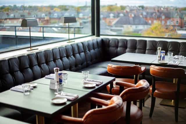 Layla's Terrace banquet seating for VIP dinner or luxury corporate breakout event.