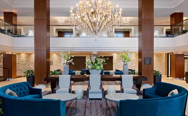 Westin Governor Morris pre-function room for upscale networking and corporate events.