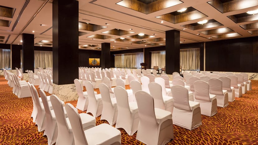 Kibo Ballroom theater setup at Hyatt Regency Dar es Salaam for corporate events and conferences.