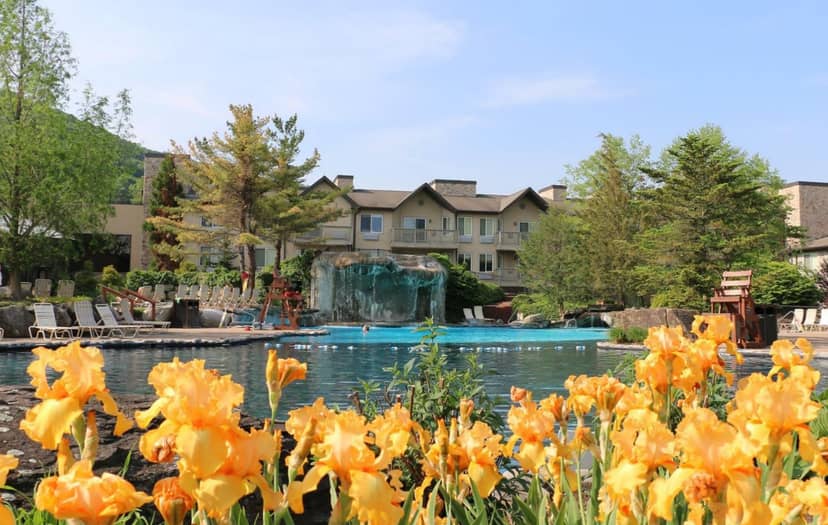 Luxury hotel pool deck for corporate incentive retreats and networking events.