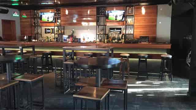Modern bar setup in Element Dar es Salaam for networking receptions and corporate mixers.