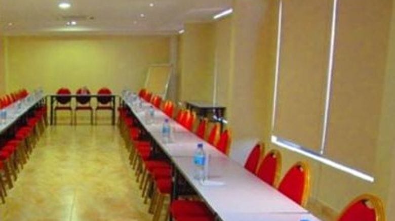 U-shape banquet hall in CBD hotel for corporate meetings and professional conferences.