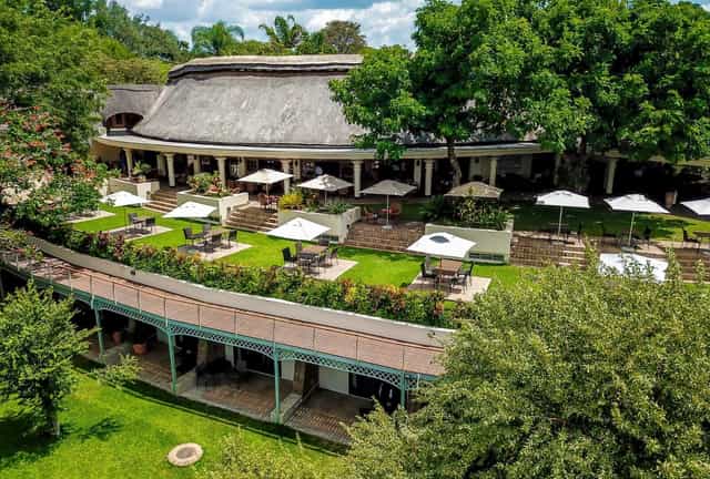 Tiered outdoor garden venue at Ilala Lodge for corporate retreats and boutique events.