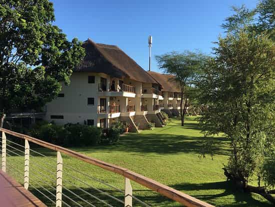Ilala Lodge terrace venue with balcony suites for executive retreats and networking events.