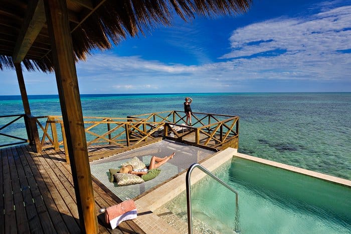 Overwater villa at Bawe Island Main Restaurant for luxury corporate incentive travel rewards.