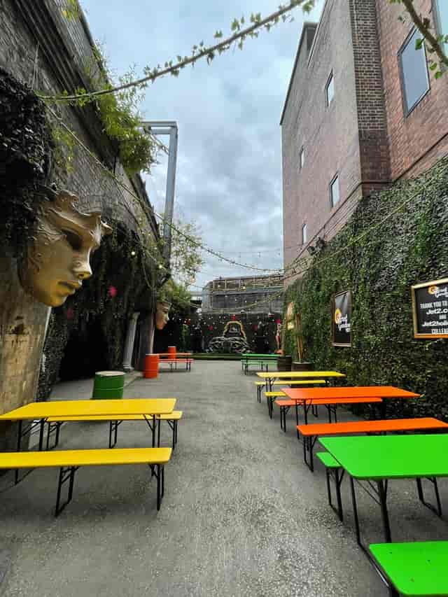 UnderTheArches urban venue with theater decor, perfect for networking mixers and team building.