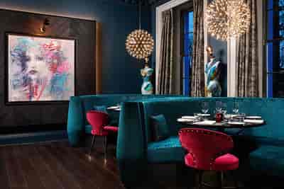 Brasserie Restaurant, Malmaison Edinburgh: Upscale private dining and VIP networking space.