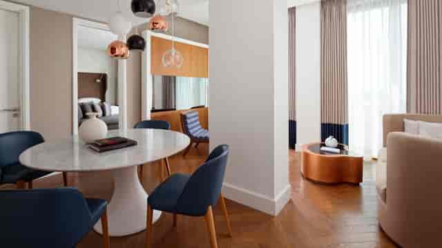 Sheraton Baku Intourist luxury executive suite for VIP breakout sessions and corporate board meetings.