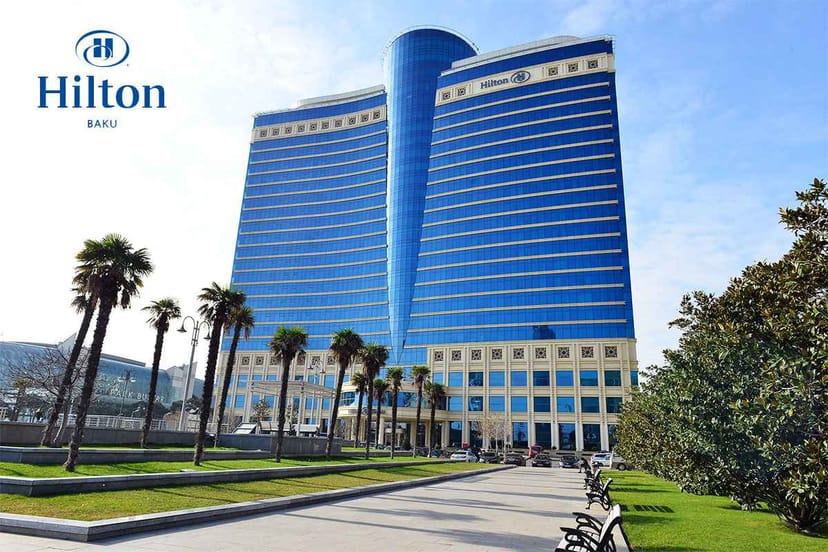 Hilton Baku business center with modern tech for corporate events and international conferences.