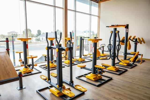 Fiziki İdman gym at AzPark: bright functional space for wellness events and corporate activations.
