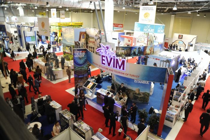 Baku Expo Centre exhibition halls with spacious modern architecture for trade shows and conferences.
