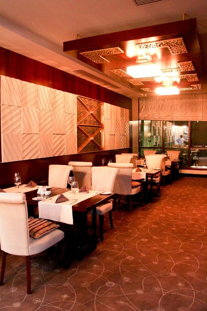 Upscale restaurant dining room for VIP corporate events and high-end board dinners.