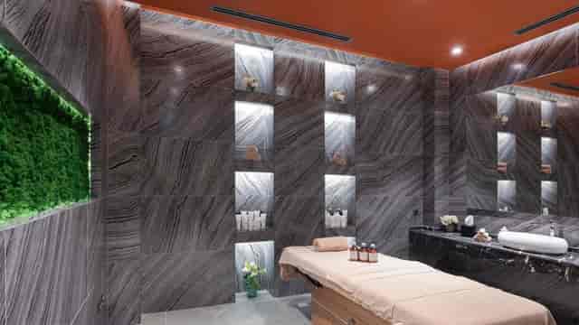 Luxury Leyli and Majnun spa room, VIP corporate retreat venue, wellness event space in Baku.