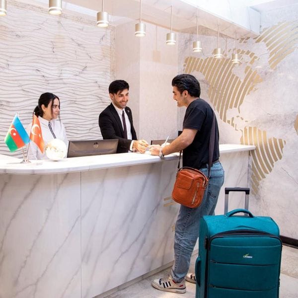 Professional shared lounge at Essam Deluxe Hotel for corporate conferences and business events.