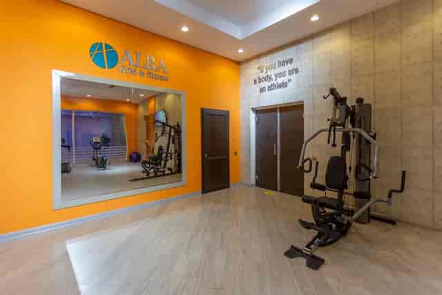 Alba Terrace hotel fitness center for corporate retreats and wellness packages.