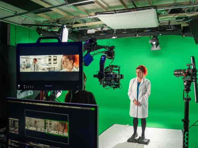 Professional Green Screen Studio in Brighton for virtual events and video production.