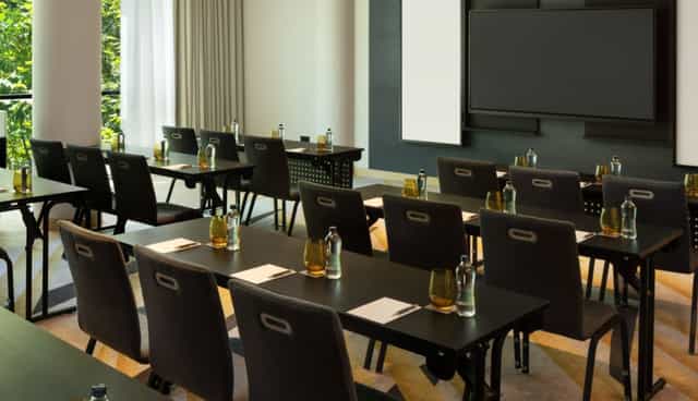 Classroom-style Meeting Room 3 in Paragraph Tbilisi for training workshops.