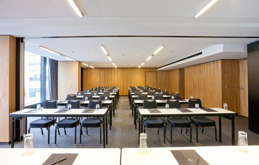 Classroom-style conference room at Sense Hotel Sofia for professional training and workshops.